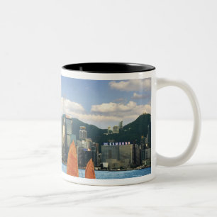 China; Hong Kong; Victoria Harbour; Harbor; A Two-Tone Coffee Mug
