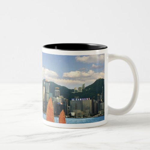 China Hong Kong Victoria Harbour Harbor A Two_Tone Coffee Mug