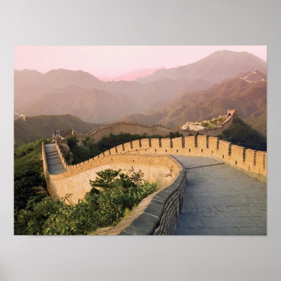China Huairou County Sunset over the Poster