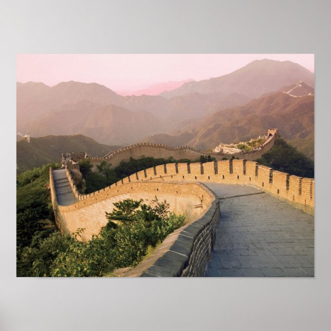 China, Huairou County, Sunset over the Poster (Front)