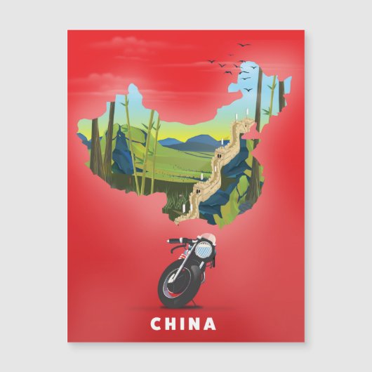 China Illustrated map travel poster (Front)