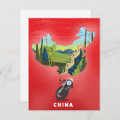 China Illustrated map travel poster (Front/Back)