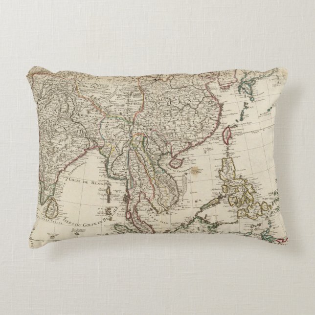 China, India, Asia Accent Pillow (Front)