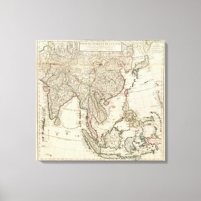 China, India, Asia Canvas Print (Front)