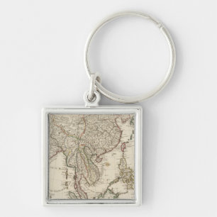 China, India, Asia Keychain