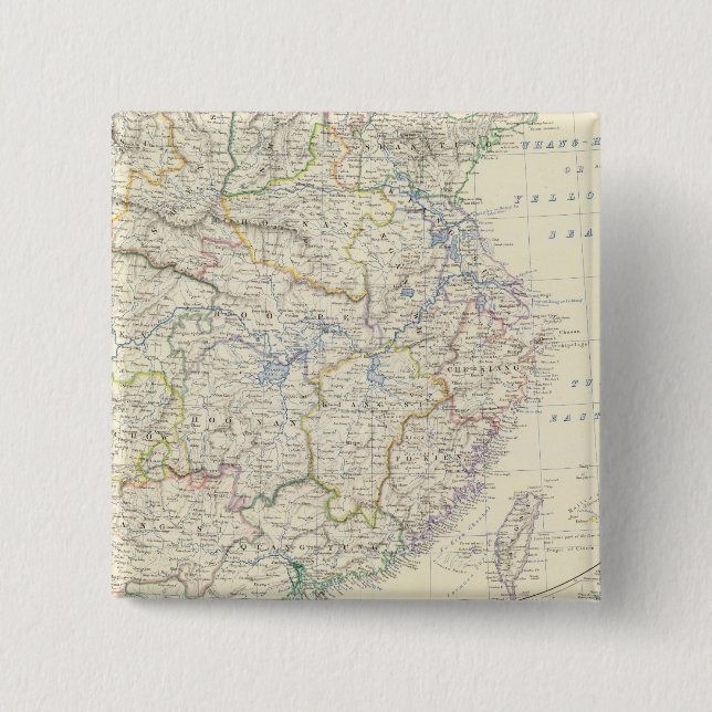 China, Japan Pinback Button (Front)