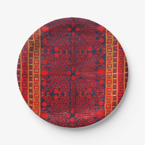 China Khotan Red Blue Yellow  Paper Plates