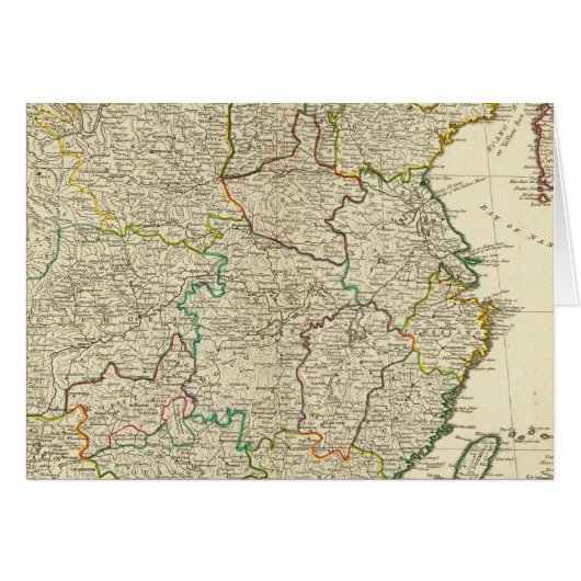 China, Korea atlas map Cards (Front Horizontal)