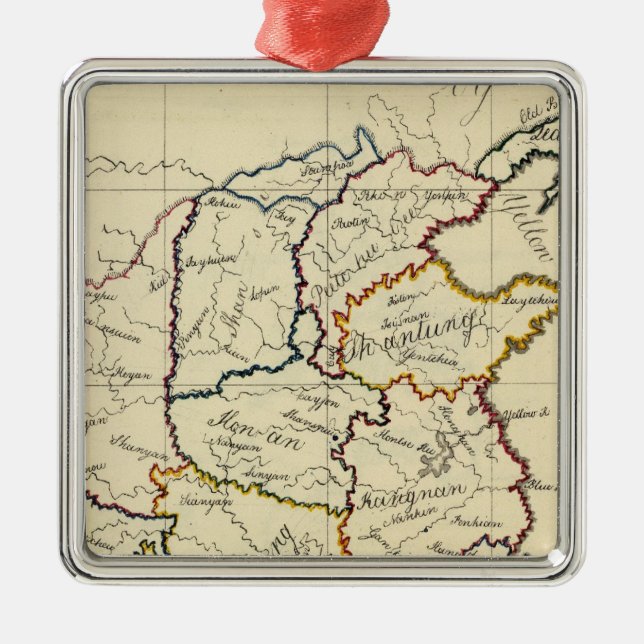 China, Korea Metal Ornament (Front)