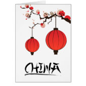 China Lanterns Travel poster print. (Front)