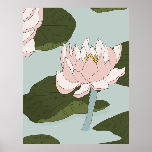 China lily Pond Poster (Front)