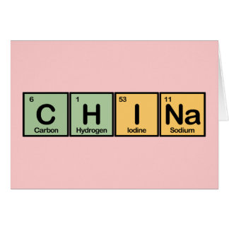 China made of Elements Cards