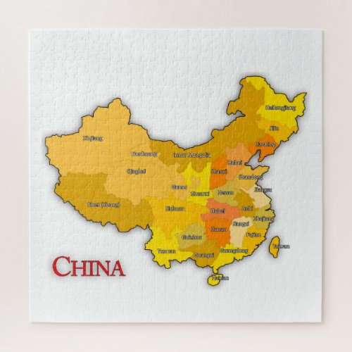 China map   jigsaw puzzle