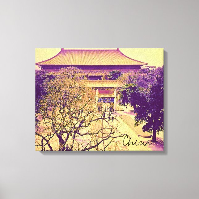 China Ming Tombs vintage travel Canvas Print (Front)