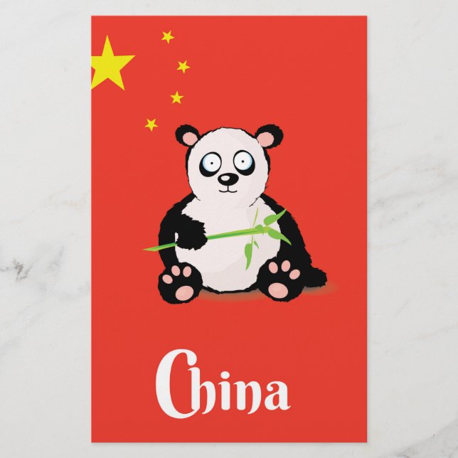 China Panda travel poster. Stationery (Front)