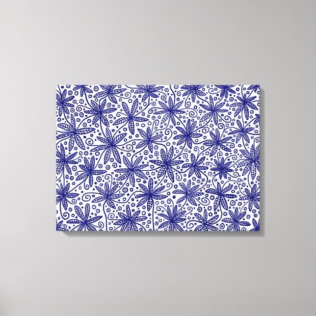 China Pattern Canvas Print (Front)