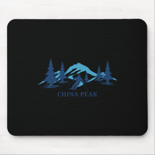 China Peak California Ski Resort Skiing Skier  Mouse Pad
