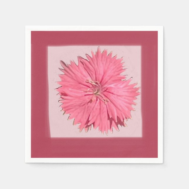 China Pink Paper Napkin (Front)