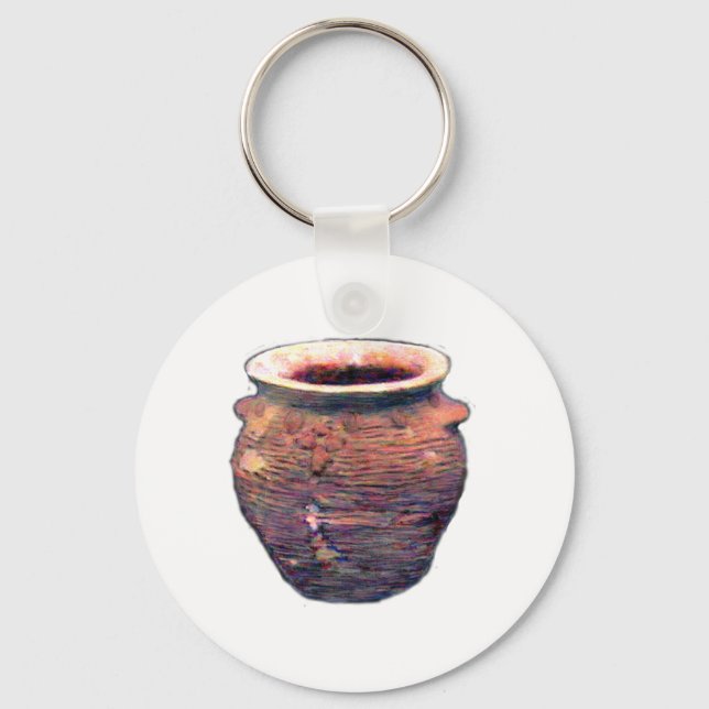 China Pot The MUSEUM Zazzle Gifts Keychain (Front)