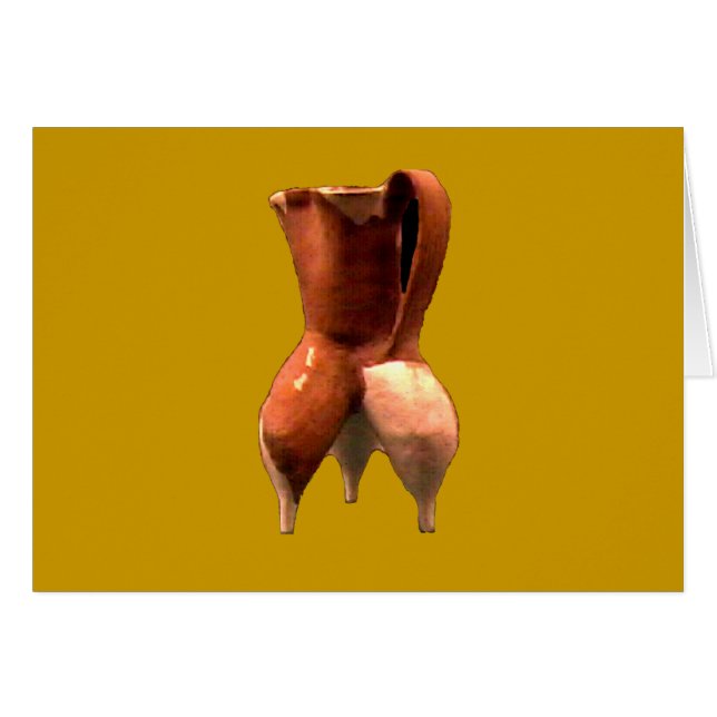 China Pottery 3 Legs The MUSEUM Zazzle Gifts (Front Horizontal)