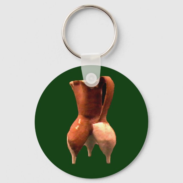 China Pottery 3 Legs The MUSEUM Zazzle Gifts Keychain (Front)