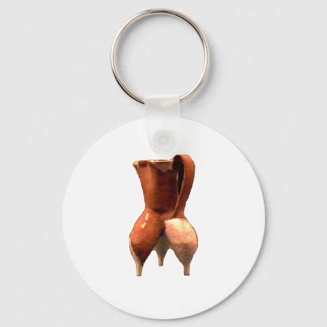 China Pottery 3 Legs The MUSEUM Zazzle Gifts Keychain (Front)