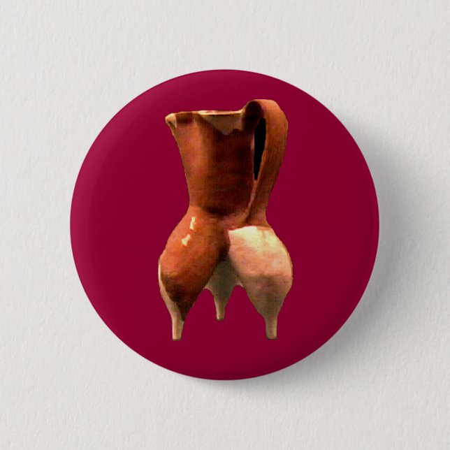 China Pottery 3 Legs The MUSEUM Zazzle Gifts Pinback Button (Front)