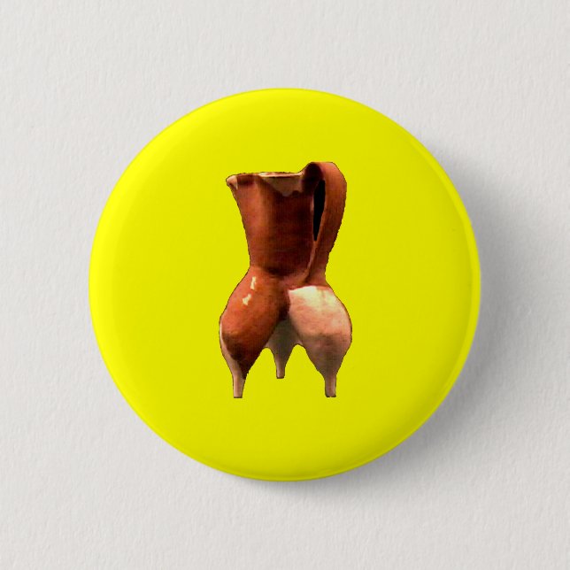 China Pottery 3 Legs The MUSEUM Zazzle Gifts Pinback Button (Front)