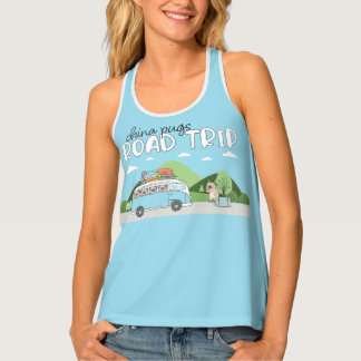 China Pugs Road Trip Tank Top