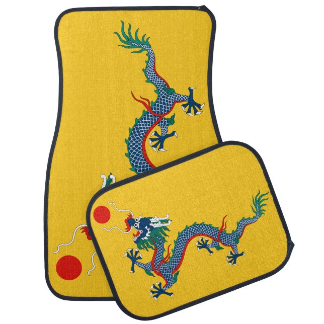 China Qing Dynasty Flag (Chinese Dragon) (Asian) Car Floor Mat (Set)