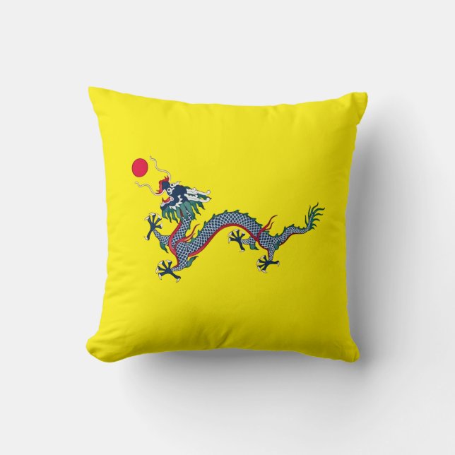 China Qing Dynasty  Throw Pillow (Front)