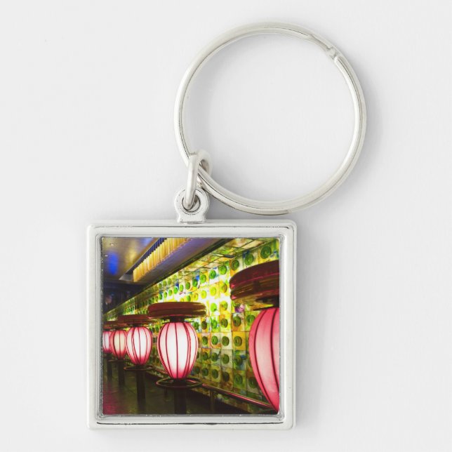 China, Shanghai. Bar in the Xin Tian Di bar Keychain (Front)