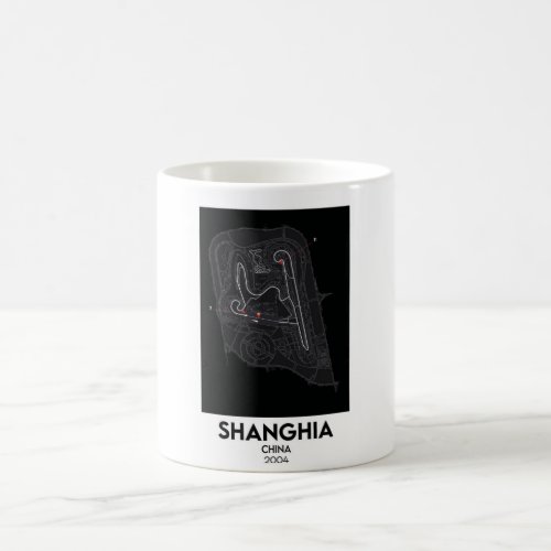 China Shanghai F1 circuit map Coffee Mug