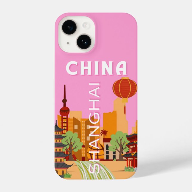 China Shanghai Travel Art iPhone Case (Back)