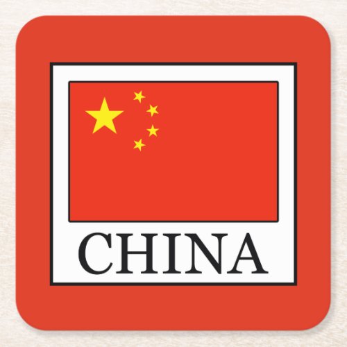 China Square Paper Coaster