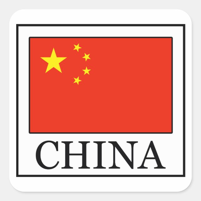 China Square Sticker (Front)