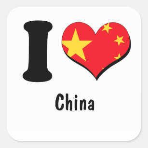 China Square Sticker