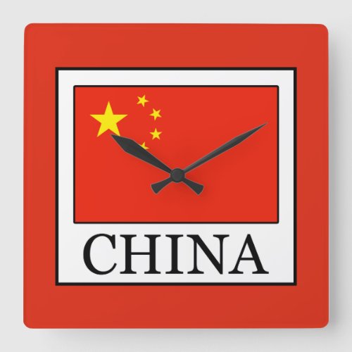 China Square Wall Clock