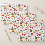 China Symbols Pattern File Folder