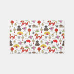 China Symbols Pattern Rug