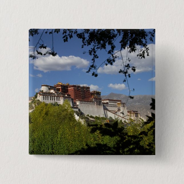 China, Tibet, Lhasa, Potala Palace Button (Front)