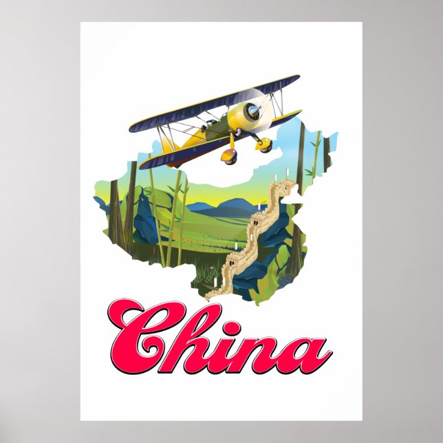 China travel map poster (Front)