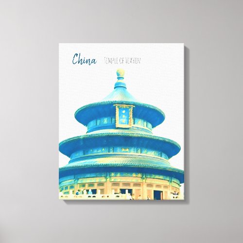 China travel Temple of Heaven Canvas Print