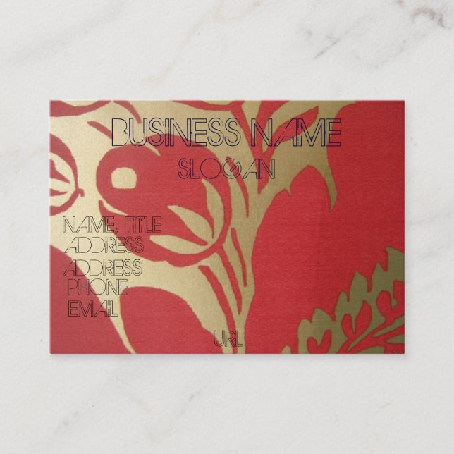 China Vase - Customized Business Card (Front)