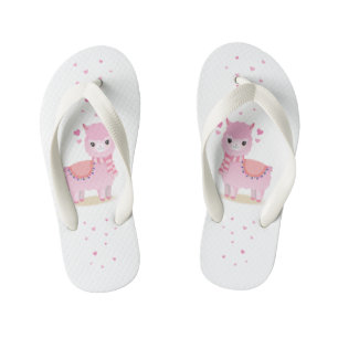 Chinaman Lhama Rosa Kid's Flip Flops