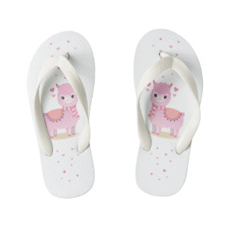 Chinaman Lhama Rosa Kid's Flip Flops