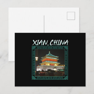China's Ancient Xian Bell Tower Postcard