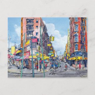 Chinatown Eldrige Street view, New York City Postcard