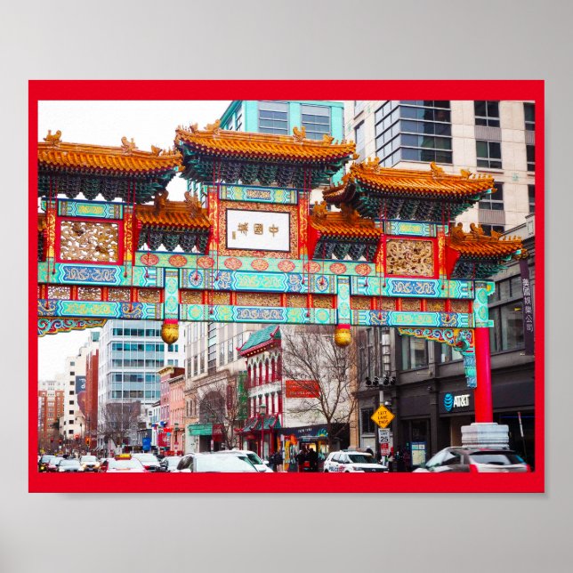 Chinatown in Washington DC.    Poster (Front)