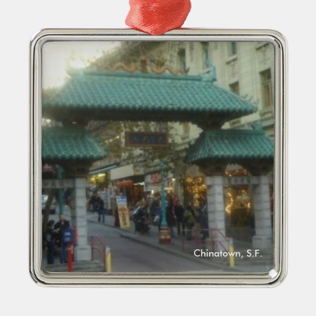 ChinaTown Metal Ornament (Front)